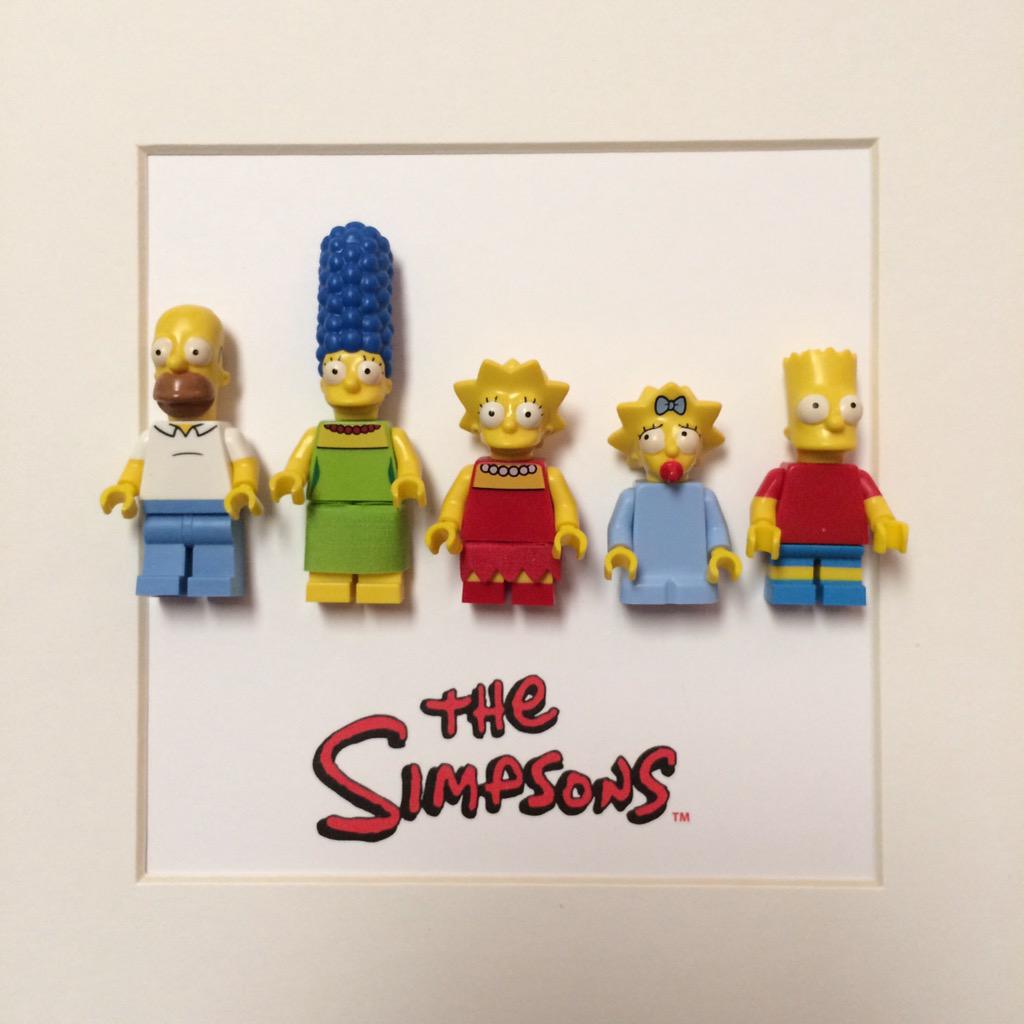 swatchdog01's tweet photo. New L'go My Mini frame. #Simpsons  #lego http://t.co/2DFCzQtGLE