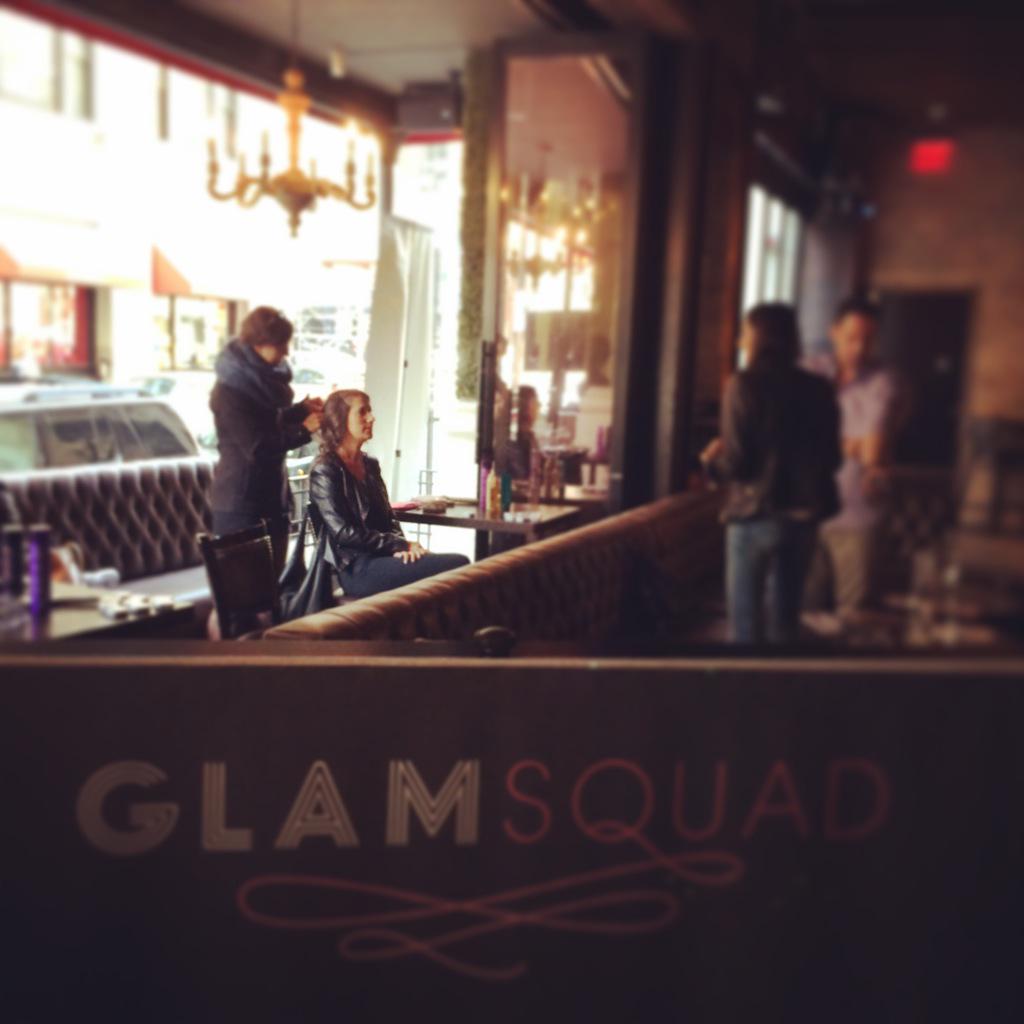 Our first #BraidsWavesandBrunch 'client' getting her tresses done by <a href="/glamsquad/">Glamsquad</a> experts!