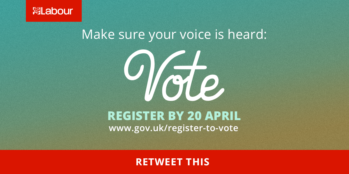 Ask your friends - have they registered to vote yet? They only have until tomorrow: gov.uk/register-to-vo…