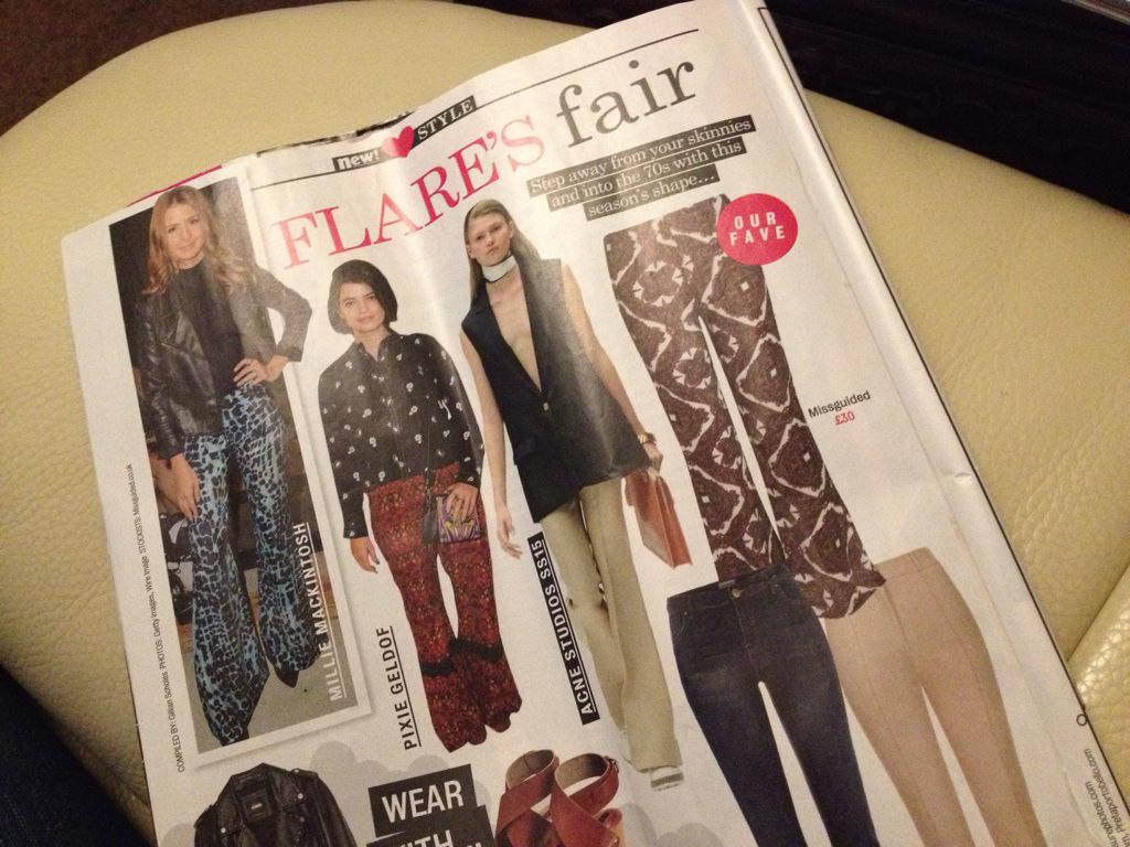 @JGrayJones - turns out my brown flares are in fashion after all!