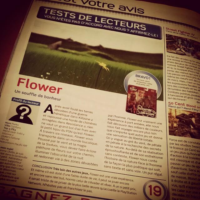 jvpaschersfr's tweet photo. #Souvenirs Mon test lecteur de Flower dans #PSM3. C'etait il y a 6 ans.... http://t.co/rrUOP9V1fY http://t.co/nlXMlnBycE