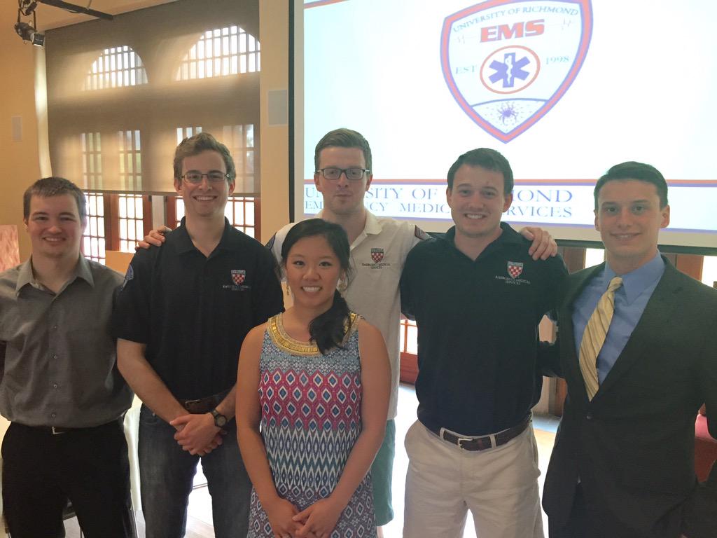 To the graduating EMT classmen of <a href="/UofRichmondEMS/">UREMS</a> . We thank you for your service and wish you all the best of luck