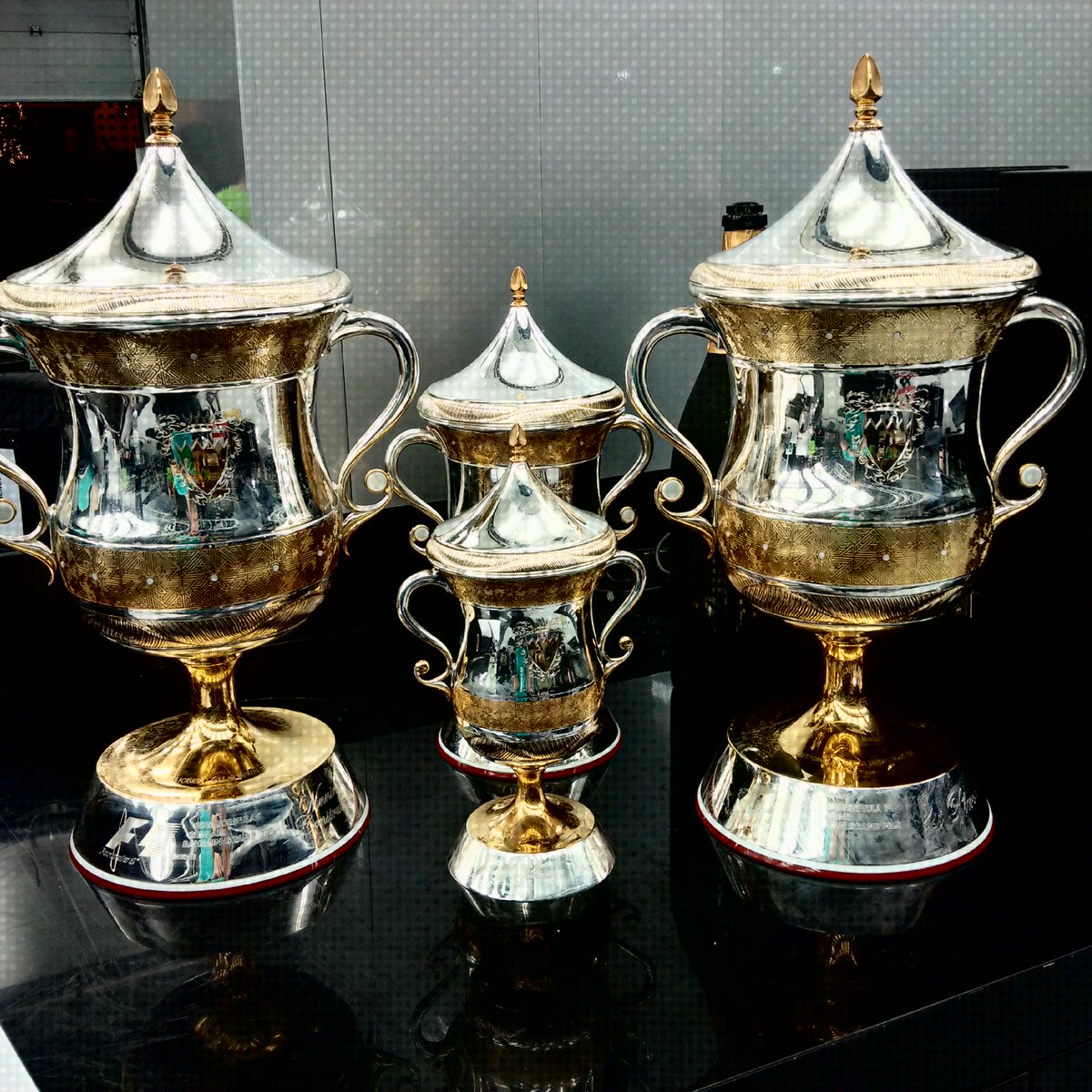 Well, hello there you three... #BahrainGP #ProperTrophies