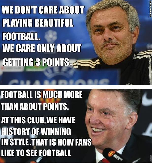 Jose Mourinho v Louis van Gaal