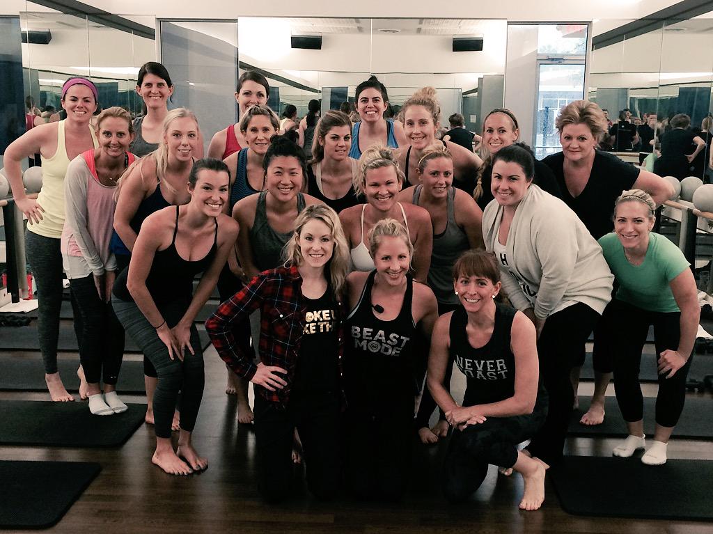 kelljohnsn's tweet photo. Grunge vs. Glitter duet was a blast!! Thanks for joining us today!@FLY_Charlotte @FlyBarre #grungewon #pulsetastic http://t.co/R00JCRGUDg