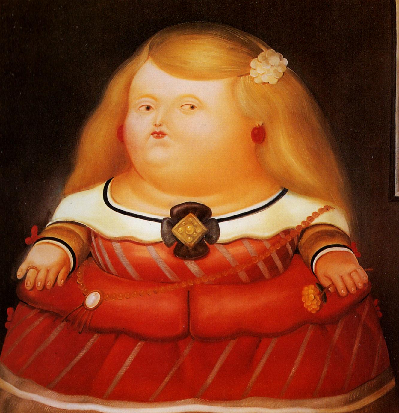 Happy Birthday to Fernando Botero!  shown: \"La Principessa Margaret\" da Velàzquez 