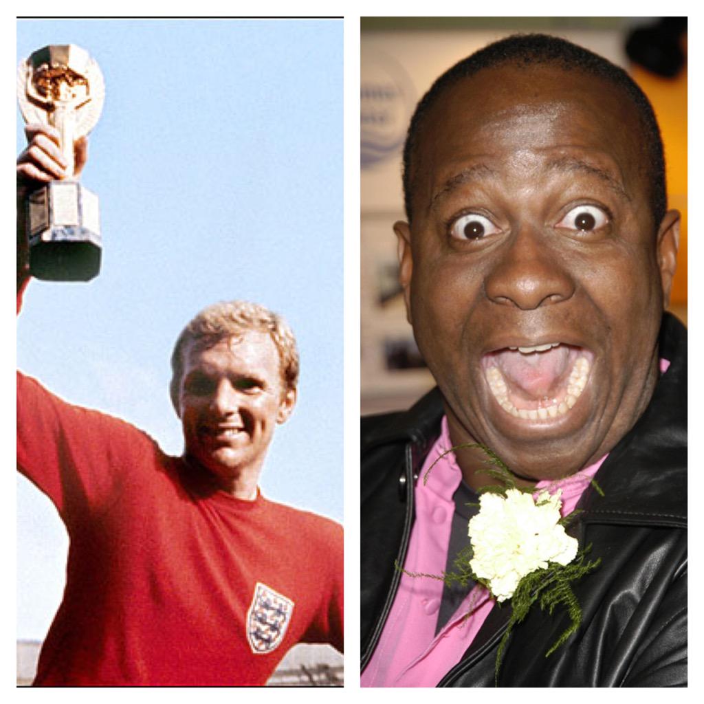BizarreChoices's tweet photo. Test drive a Bentley with Sir Bobby Moore (Fav), or try and hide a body with Dave Benson Philips (RT)? http://t.co/q2AwMYhfwc