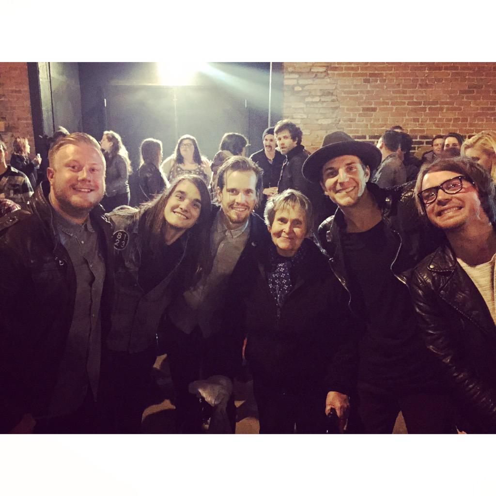 This is Mary! She is 79 years old and last night she saw her first rock concert. It was an honor to meet her.