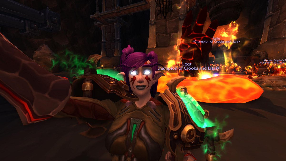 Wikmonk's tweet photo. Mythic Blast Furnace rekt. #Mythicraiding http://t.co/fXWVIPXKG1