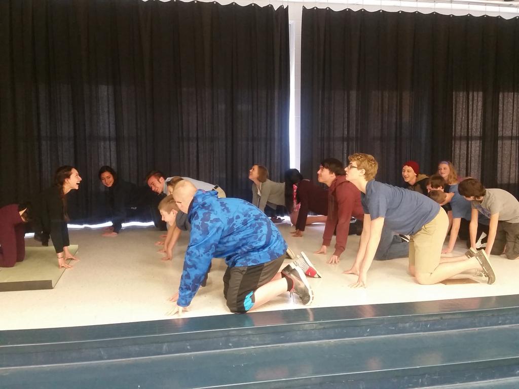 ClarkstonHelp's tweet photo. Clearing the mind with yoga during today's thinking activity session http://t.co/ToffDAYVf3
