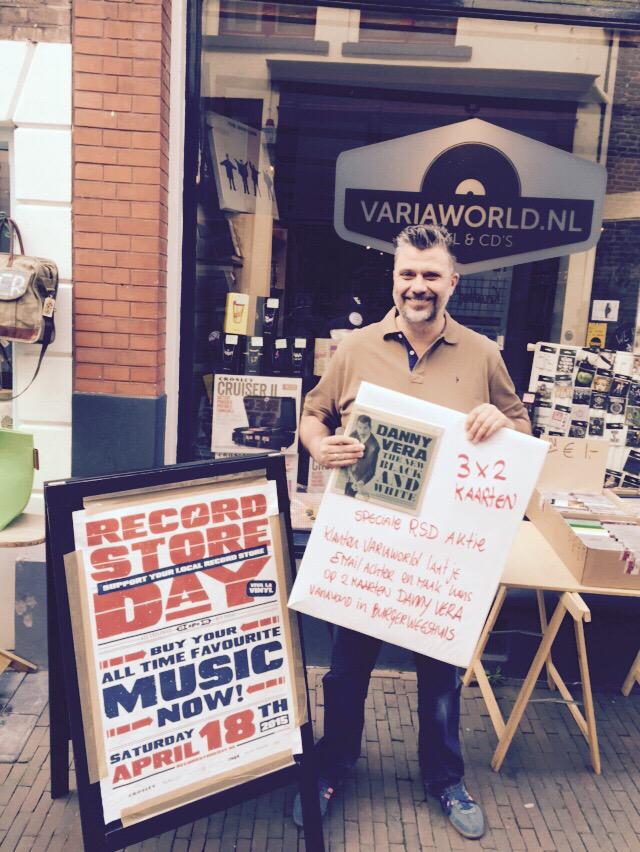 wilcodebruin's tweet image. Retweet en win twee vrijkaarten Danny Vera @Burgerweeshuis @recordstoreday @Platenbeurzen