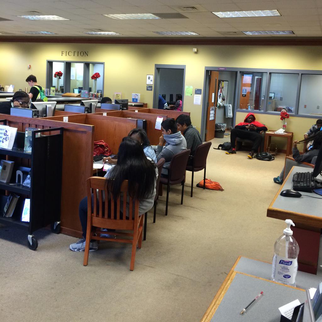 LibrarySVHS's tweet photo. We are so glad students USE the school library. Now, we just need some funding!! SB179 #alpolitics #overdue http://t.co/8NQJdWw9Hl