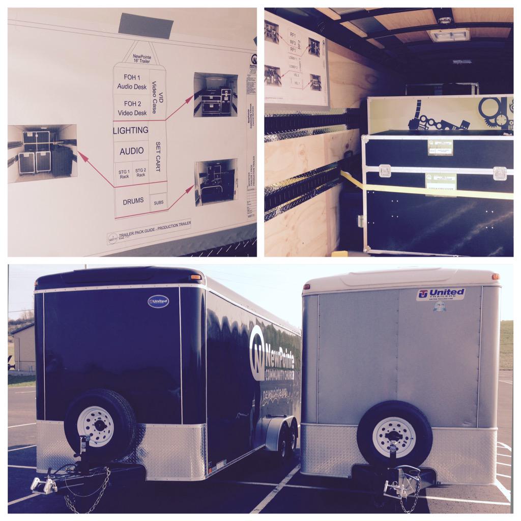adamcbien's tweet photo. Truck packs are on the walls and the doors are shut. Next stop Wooster, Ohio. #hellowooster @NewPointeChurch http://t.co/KoiaIzr8vP