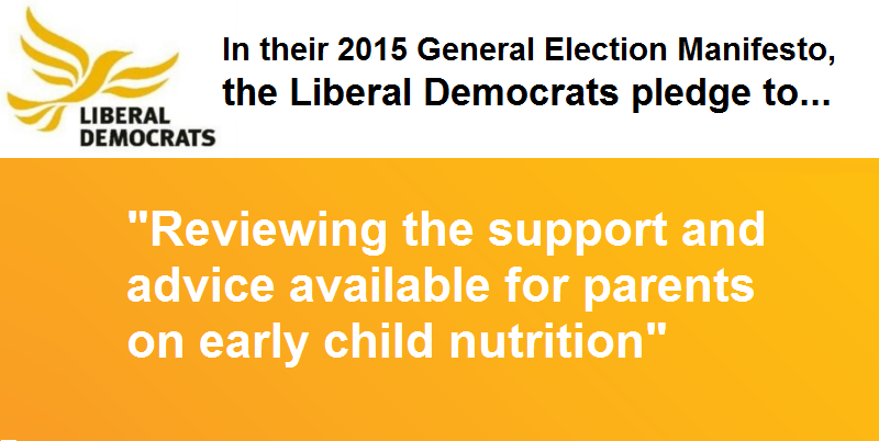 AvertaDisaster's tweet photo. Was brilliant to see #LibDems listening to our calls for a review of early #childhood #nutrition! #LibDemManifesto http://t.co/OKIrPMSQln