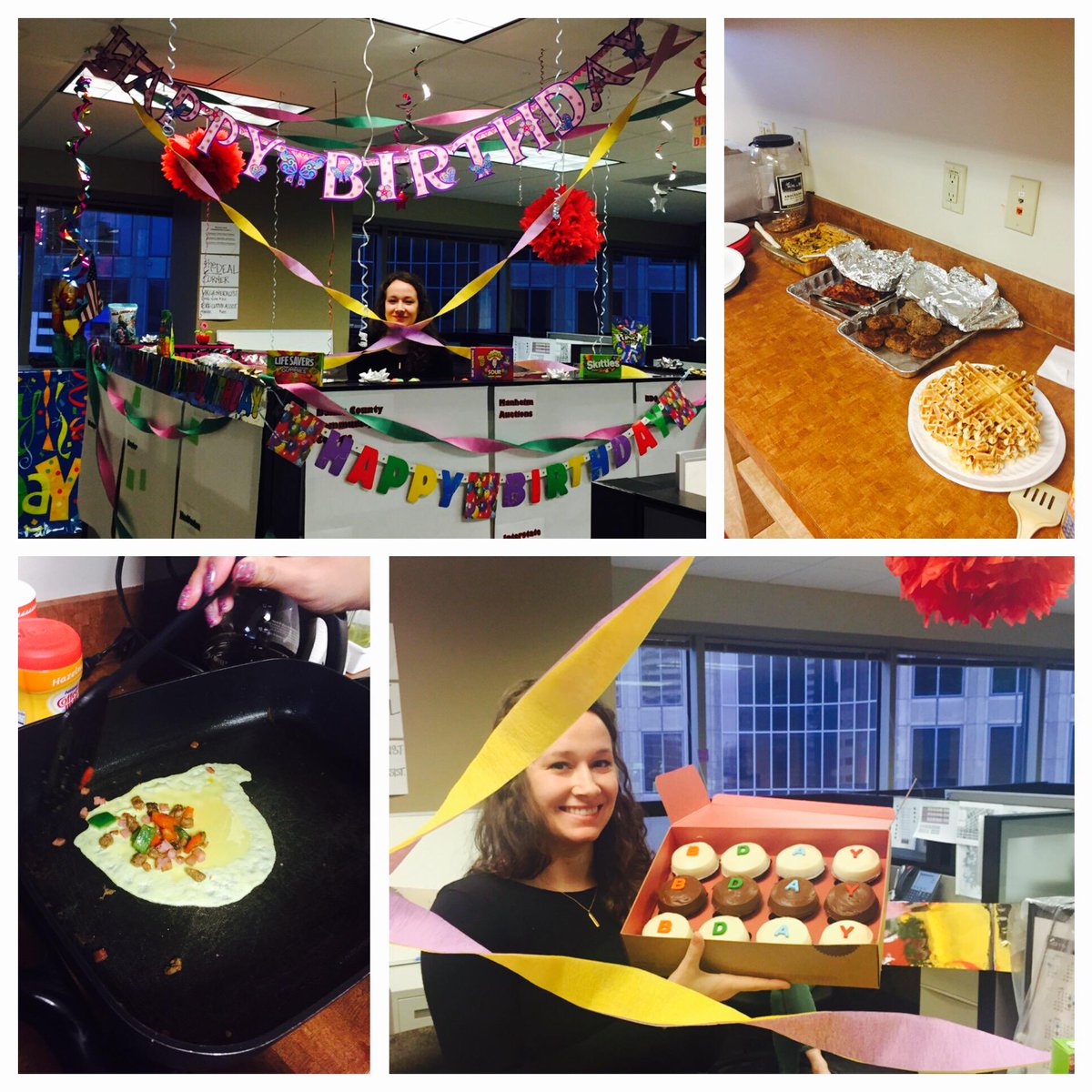 AjilonDFW's tweet photo. Celebrated Kelsy’s Birthday the right way w/ homemade breakfast for lunch! #myjobsmorefun #DFWrocks @kelsywebberDFW http://t.co/Yoy1xW2uXH