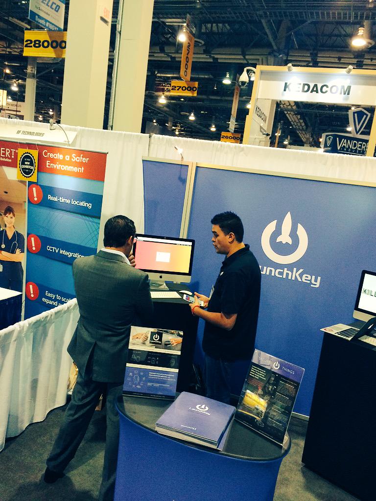AliceReception's tweet photo. Stopping by our #vegastech friends @LaunchKey's booth at #ISCWest15 http://t.co/WcUaJwUd6h