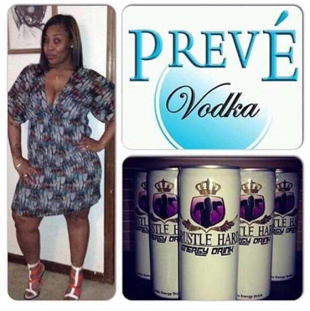 MsBossLadii's tweet photo. @MsBossLadii says hit up @goldbottlesatl to get you a bottle of Preve Vodka 2 mix w/ your Grustle Hard Energy Drink http://t.co/NzUV30eaQu