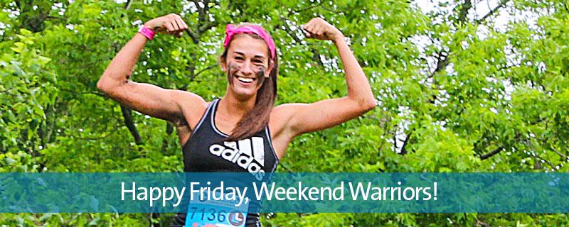 LoziLu's tweet photo. What's the plan, #weekendwarrior? We'll just be conquering the world, one obstacle at a time. No big deal. :) #TGIF http://t.co/PgMijIQLCl
