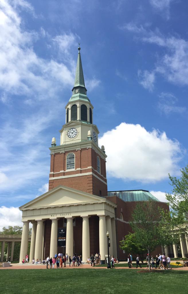 WakeForest's tweet image. It's a glorious day in the Forest! #WFU19 #SpringintheForest #WFUThrive