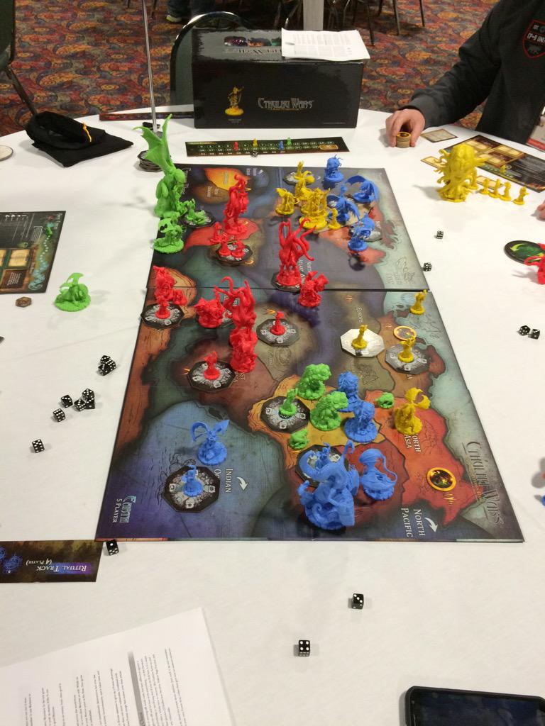 ConclaveofGamer's tweet image. Cthulhu Wars at #CoG15.