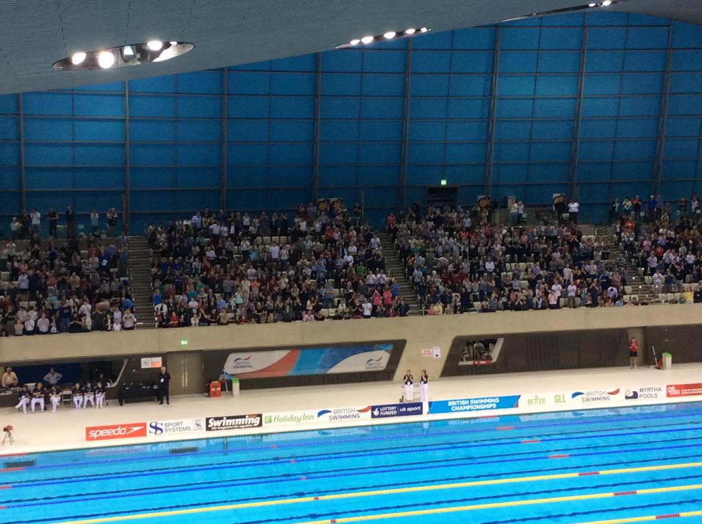 Big appreciation for the WORLD RECORD swim by <a href="/adam_peaty/">Adam Peaty OBE</a> in the London Aquatic Centre! #raisingtheroof #BSC15