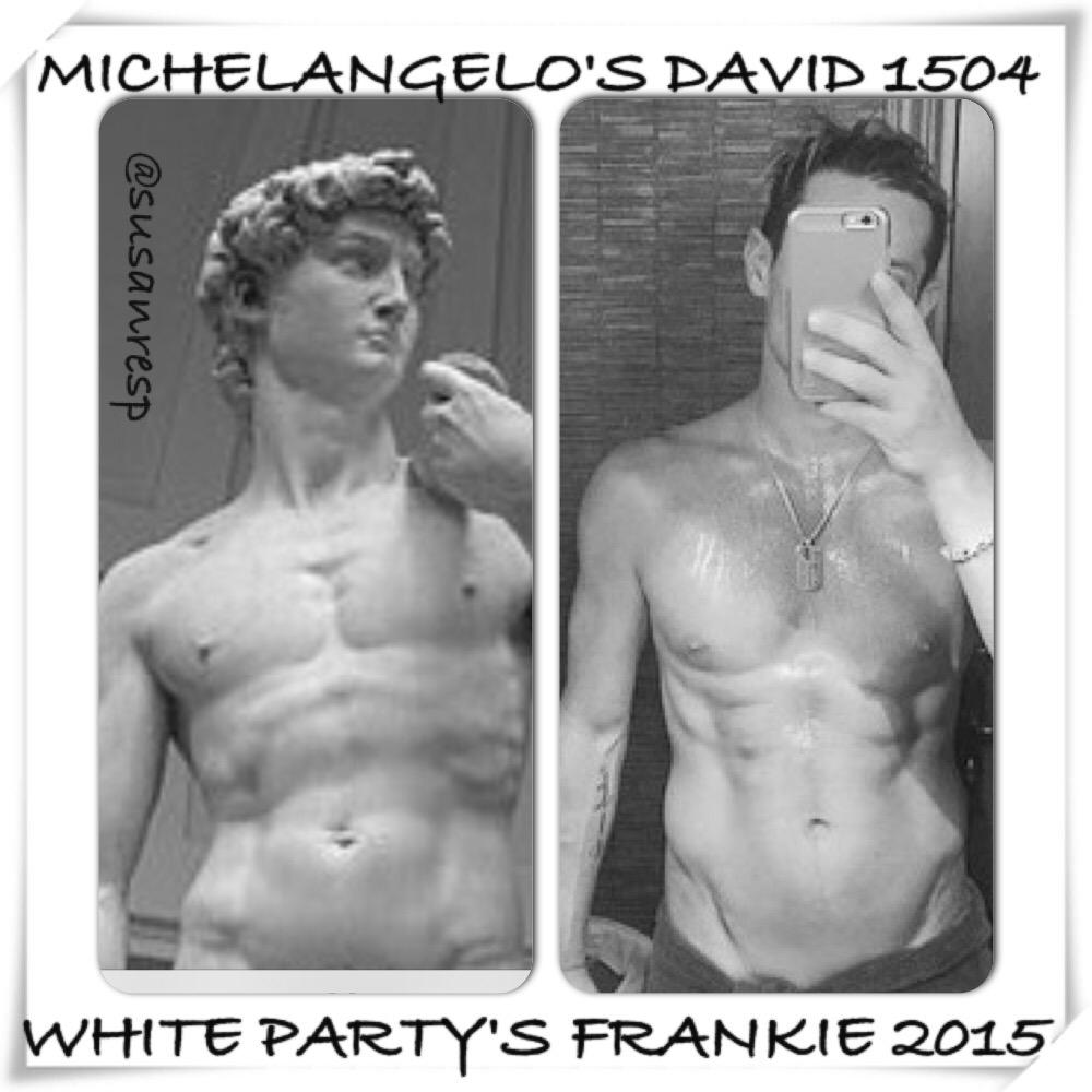 Susanfilm's tweet photo. ✨✨✨🎉🎉TIMELESS BEAUTY CARVED IN STONE @FrankieJGrande #WhiteParty Ambassador #GrandTourage @JeffreySanker ✨✨✨✨🎉🎉 http://t.co/xOx3B7A7IN
