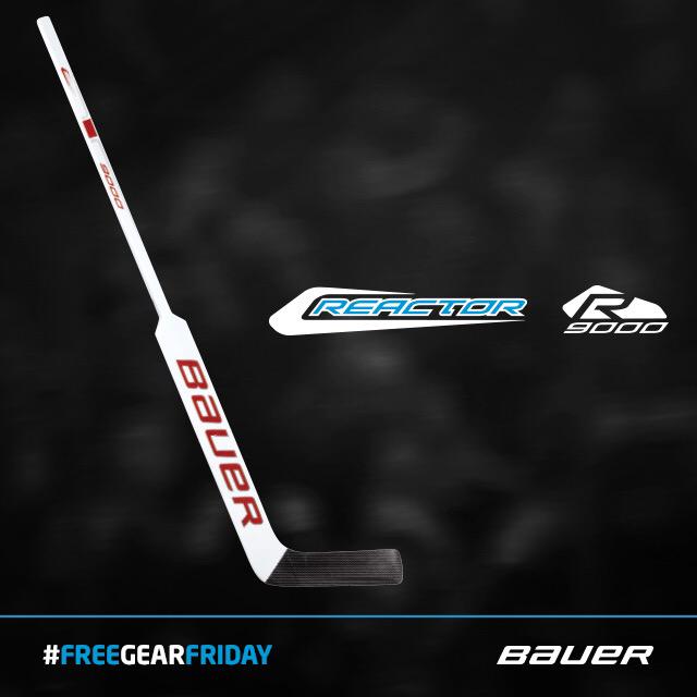 BauerHockey's tweet photo. Follow &amp; RT by 4/21 to win a new #Reactor9000 goal stick! Winner will be picked on 4/23. #FreeGearFriday http://t.co/G97Wb0k0PW