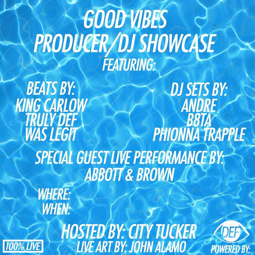 DefEyeClth's tweet photo. #StayTuned were gonna set the standard for "Live" Shows / ABSOLUTELY 100% LIVE! #BeatsAndVibes Monthly #ComingSoon! http://t.co/1p2JWhonBu