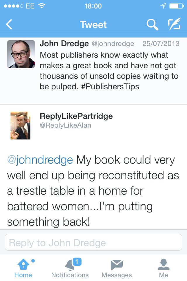 #ReplyLikePartridge