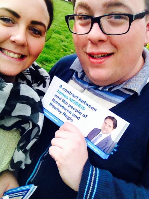 Out today delivering for @JamesMorrisHRR with @garysambrookKS 🇬🇧🔵 #TeamJames💪 #VoteJames #ICorVoteLabour ❌