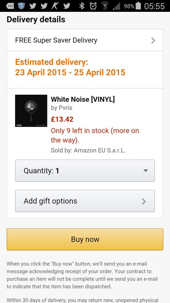 Fading_LIFE's tweet photo. Ordered this beauty today can't wait for it to arrive. @LYNNGVNN @AlexPVRIS @BrivnMvc http://t.co/YOqDj7TFbC