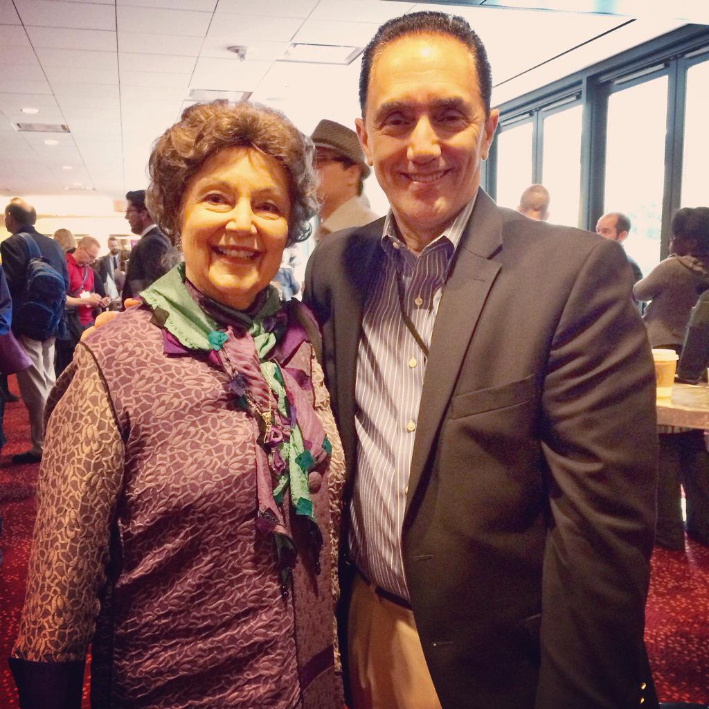 afspnational's tweet photo. #AFSP CEO Robert Gebbia w/#SuicidePrevention pioneer Iris Bolton. #AAS15 http://t.co/wLyfpuE0ay