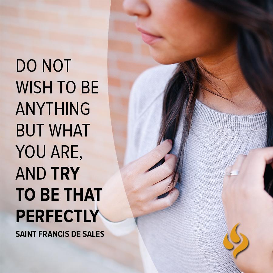 sponational's tweet photo. The world needs a Saint You. #StFrancisDeSales http://t.co/x8A6bV9Si1