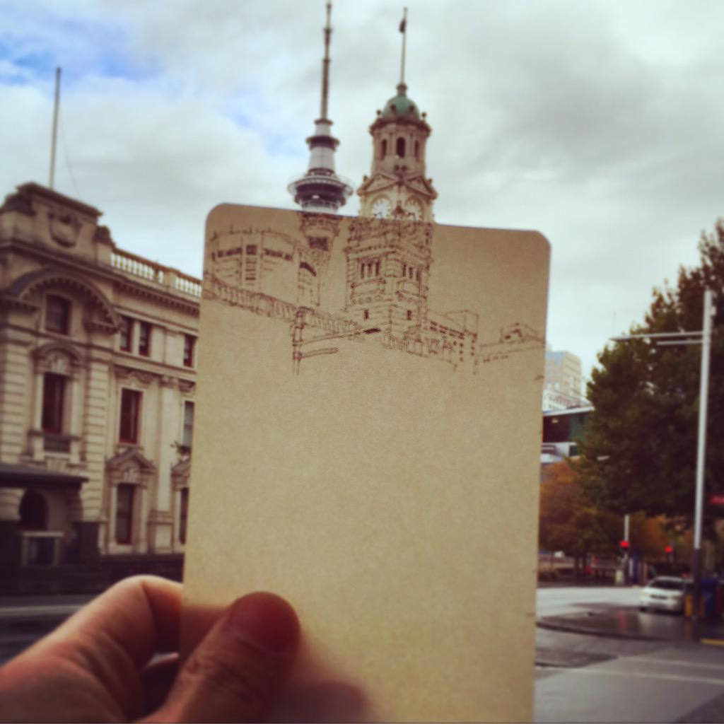 AutoKite's tweet photo. I saw "New Zealand Two towers", and this is only the beginning :) #inkality #sketch #lordoftherings #NewZealand http://t.co/x081Fbi2f6