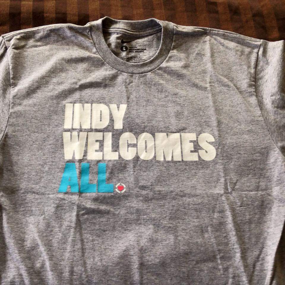 VictorySunPR's tweet photo. I sent a special delivery to an Indiana ex-pat who lives in DC and who knows that #indywelcomesall ! #loveindy http://t.co/bx9BRtG0Aq