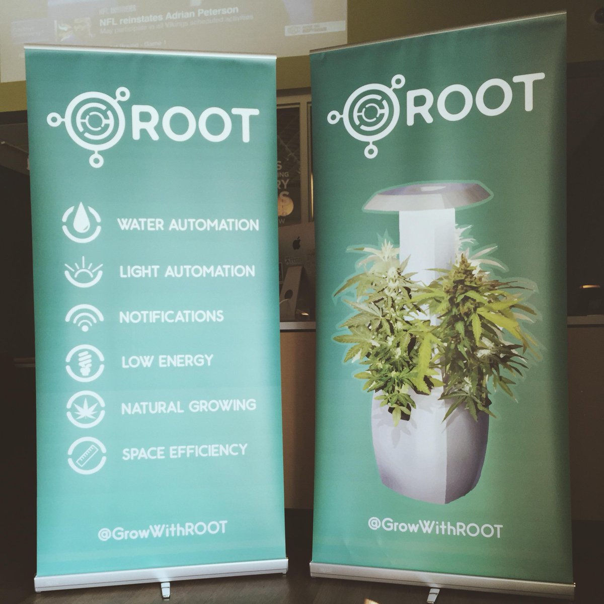 Good Luck @growwithroot @ the expo in DC this weekend Glad we could assist w/printing these awesome banners #ThinkBig