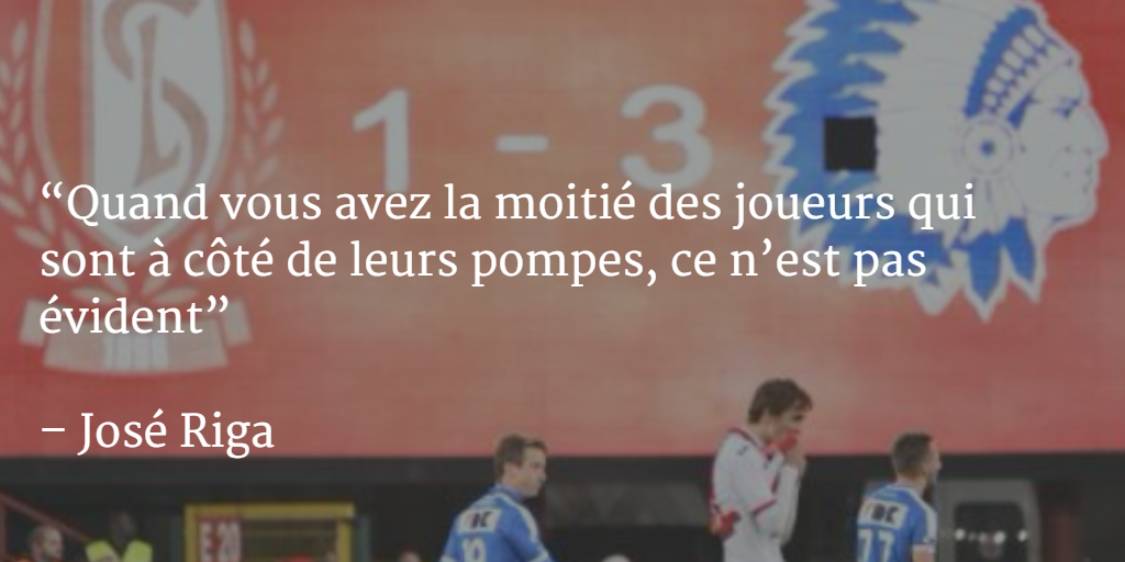 lesoir's tweet image. José Riga impitoyable avec son équipe #Standard #StaGnt bit.ly/1G2ccoc