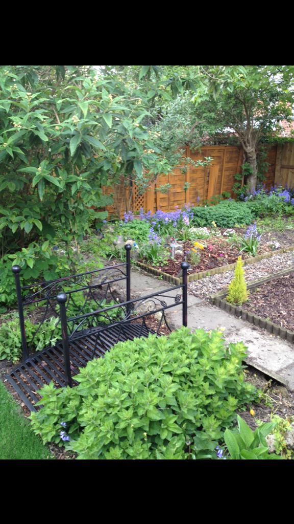 The bridge is ready to lead into the enchanted garden #spring #grow #garden #familyspace #northeast