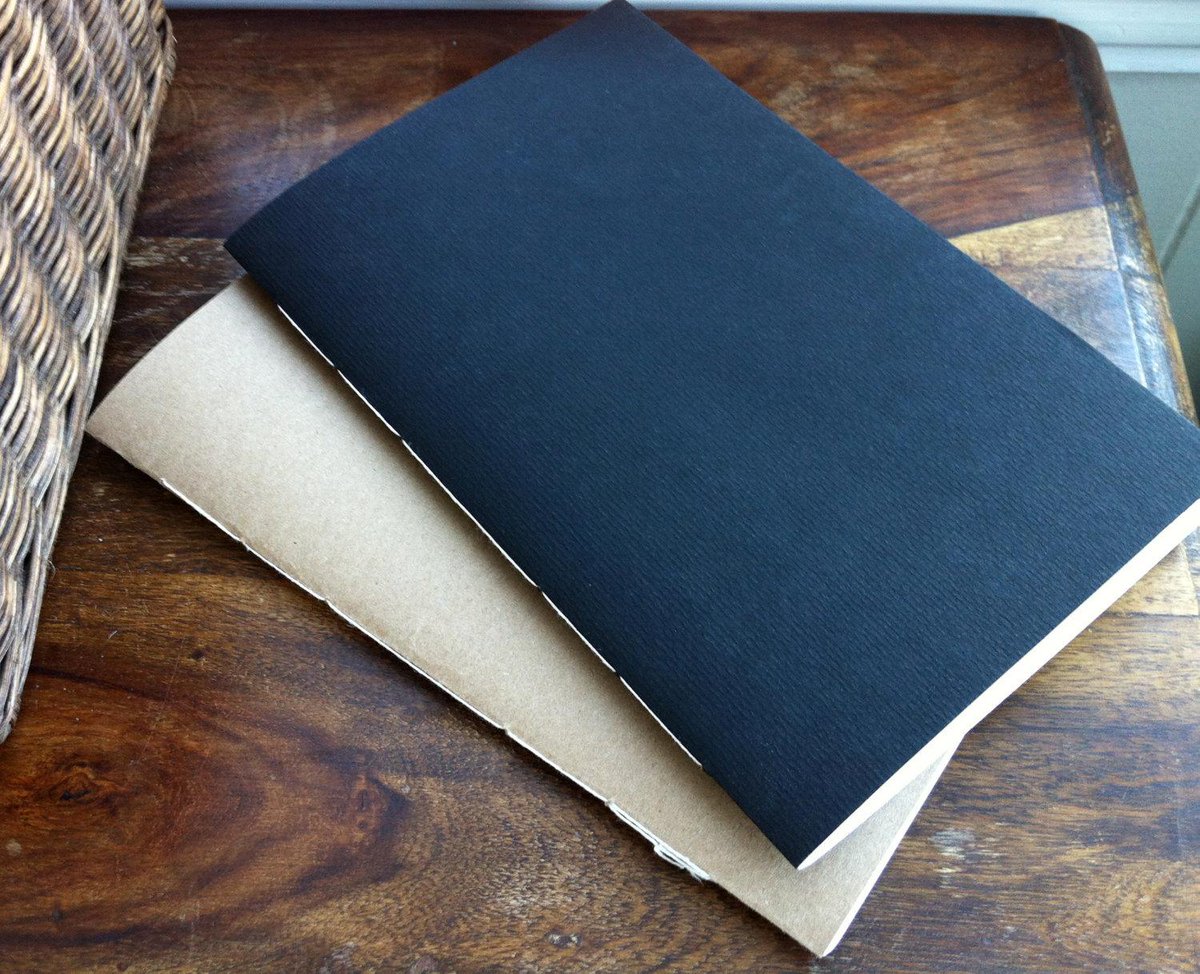 TrinityStPress's tweet image. New item: 3-pack of simple stitched notebooks with BLANK pages by TrinityStreetPress (15.00 CAD)