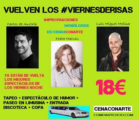CenaConArte's tweet photo. #ESCENASconARTE #Monologos #teatro #diversion #CenaConArte #cenaconsentido http://t.co/9KVAnwFYlc http://t.co/Mao3r8v09r