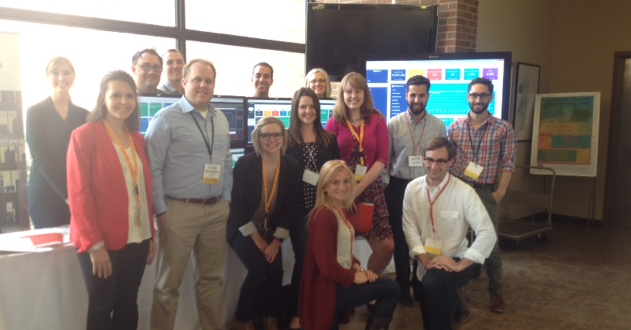 Fleishman's tweet photo. Go team: Check out our #FHTrueIQ team tracking the hot trends &amp; top digital news live from @UMSL's #UMSLDigital. http://t.co/wfjD5fdJZq