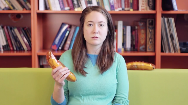 Adweek's tweet photo. Groupon employees read their favorite sexual comments about non-sexual Banana Bunker: http://t.co/6PXqzomuRk http://t.co/7LyzJXSgvA