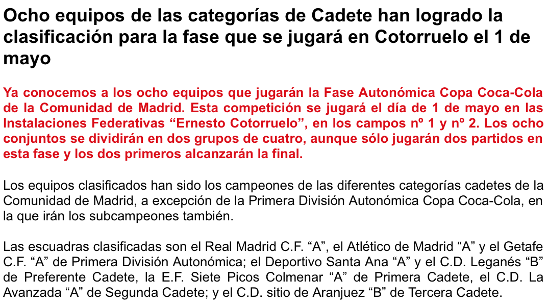 Federación Madrileña tweet media