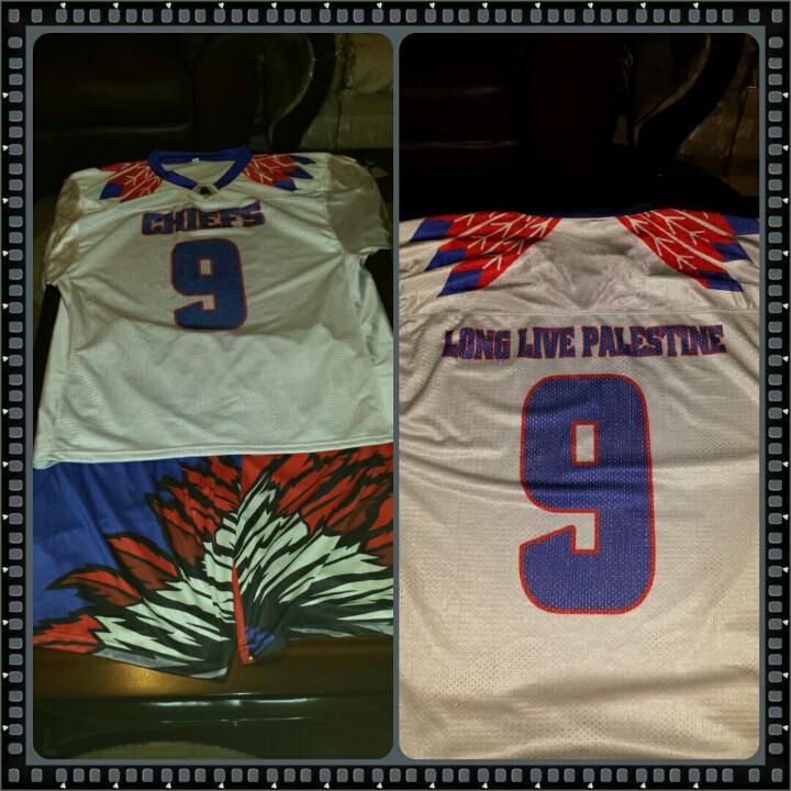 BigMr99's tweet photo. New uni's... LONG LIVE PALESTINE #9 #chiefup #purpose #townbeef #bbx http://t.co/09HNdduPNY
