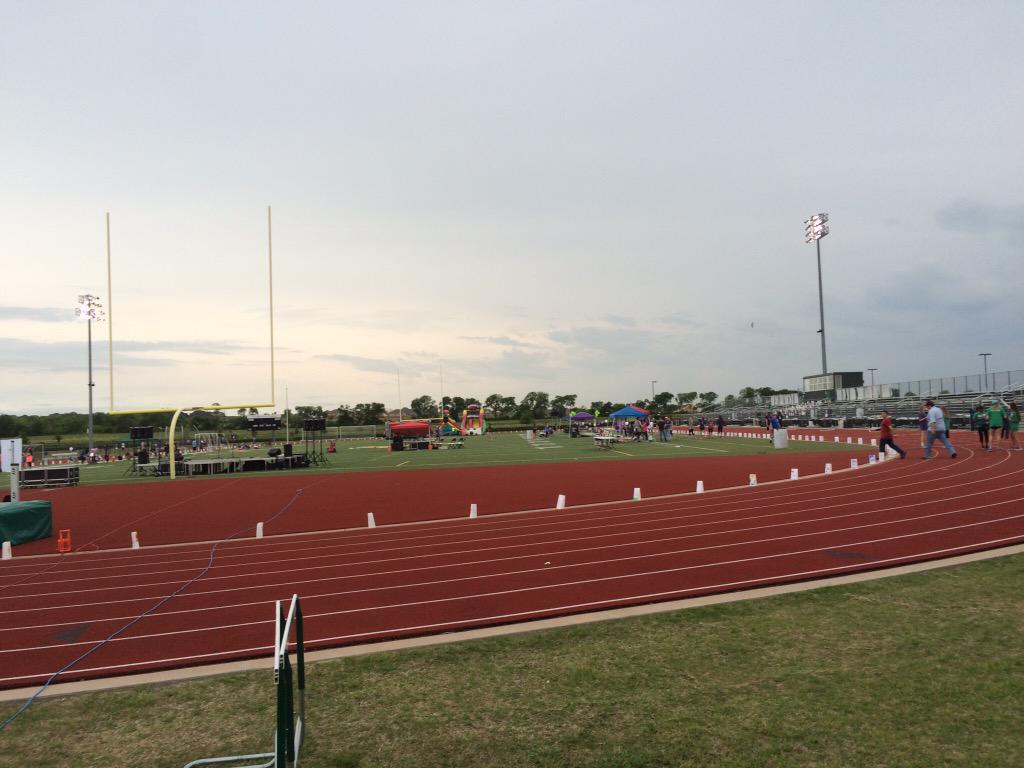 Relay has started!!! Come join us on the track until midnight to help find a cure for cancer!!