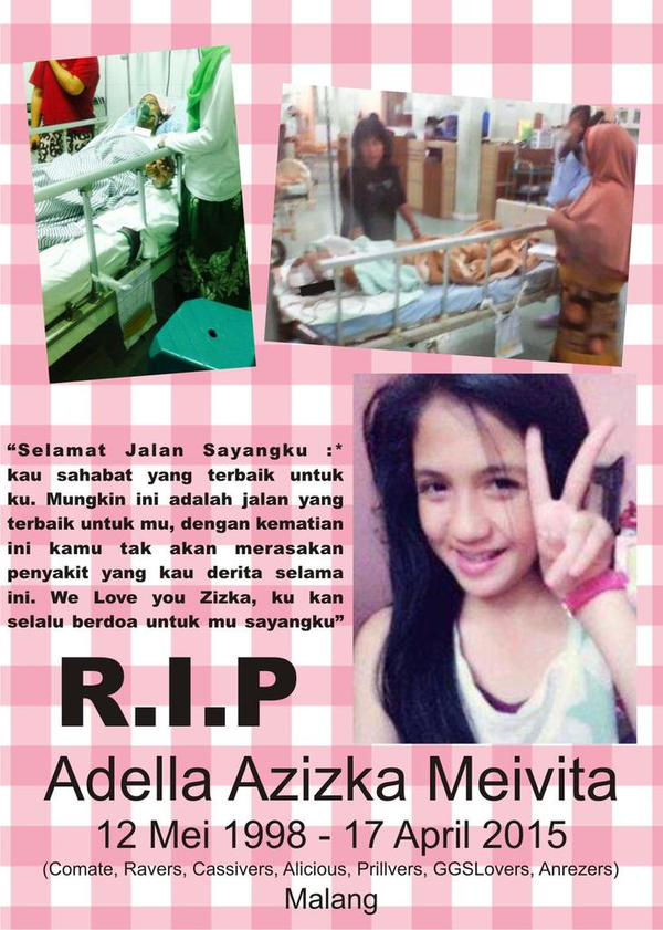IND_Alicious's tweet photo. Innalillahiwainailahirojiun.. kita kehilangan ggslovers, pv, alc @D_Azizka semoga tenang disana teman amiin🙏😇 http://t.co/ZYYyUgeNfF