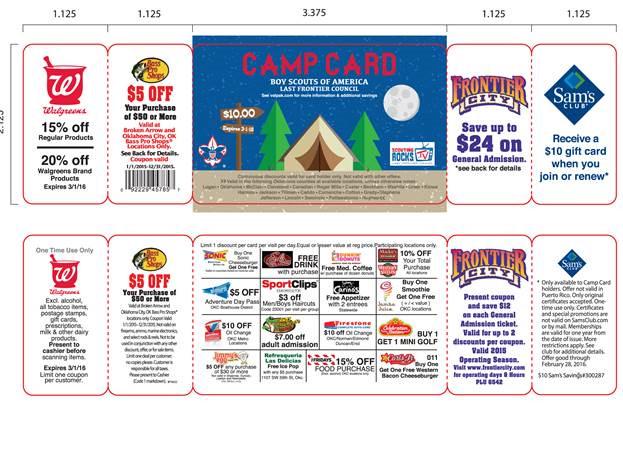 SaveToday's tweet image. What's in your wallet?  #CampCard