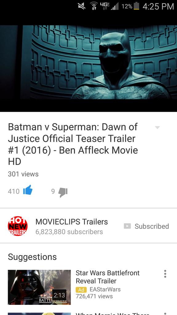 xtinctace's tweet image. NEW Batman v. Superman movie HYPE!!
