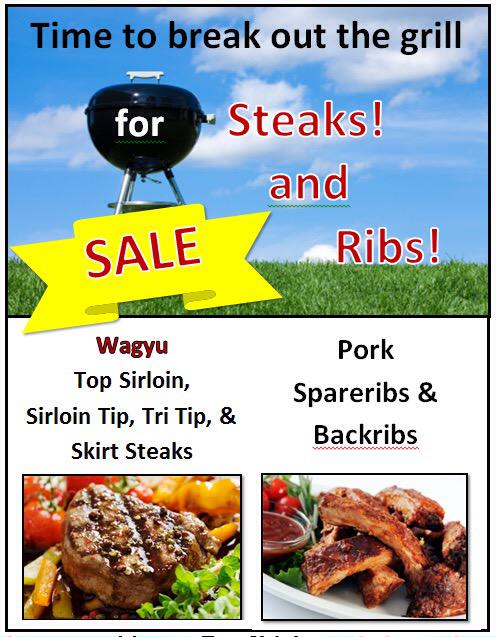 Sunny this weekend! How bout them ribs or steaks for BBQ dinner!
