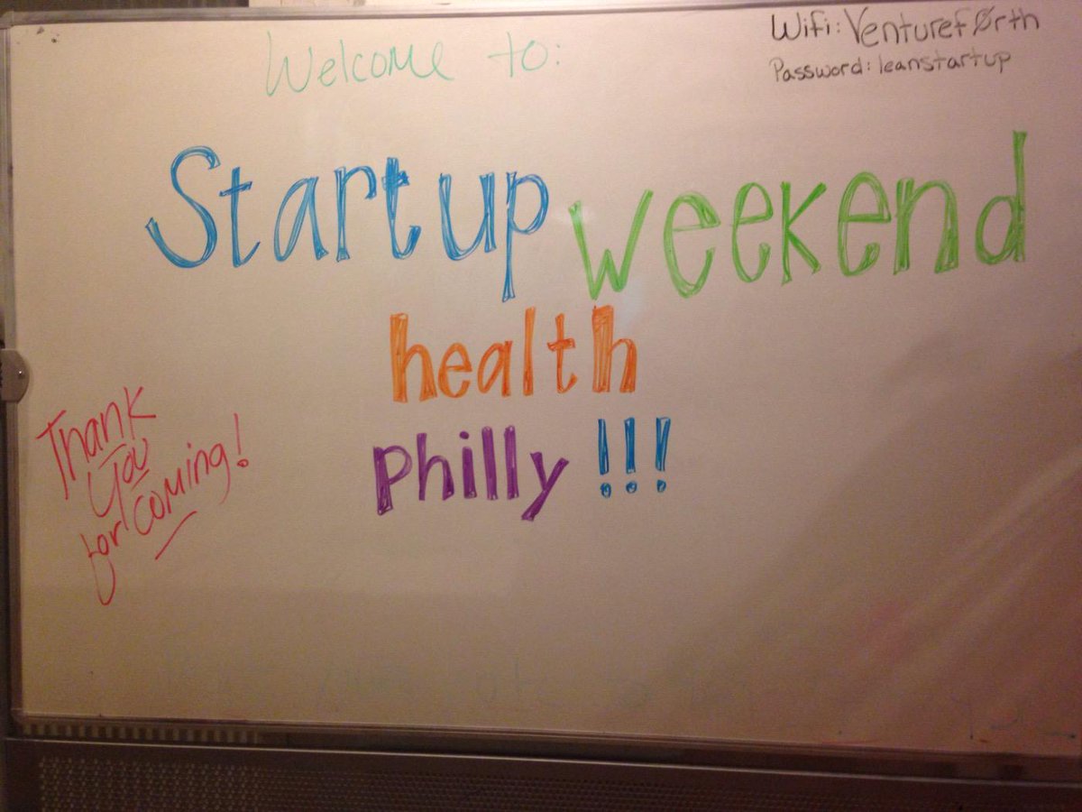 healthphl's tweet photo. Getting excited for Startup Weekend Health Philly!! Come join us #healthphl http://t.co/v0AjRhfWZA